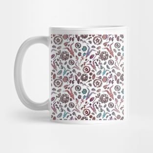 Creepy Cute Floral Occult Pattern Mug